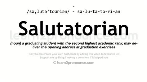 salutatorian definition.